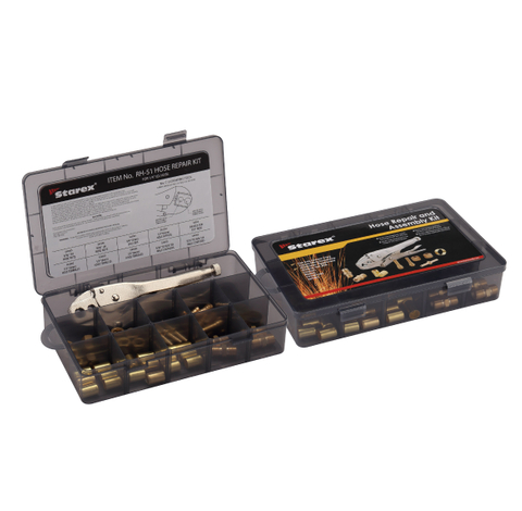 Reparatie- en montageset voor 1/4' slang