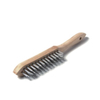 Staalborstels met houten handvat